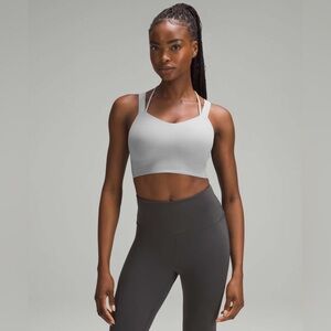 Lululemon Like a Cloud Longline Bra (D/DD) in Rhino Grey